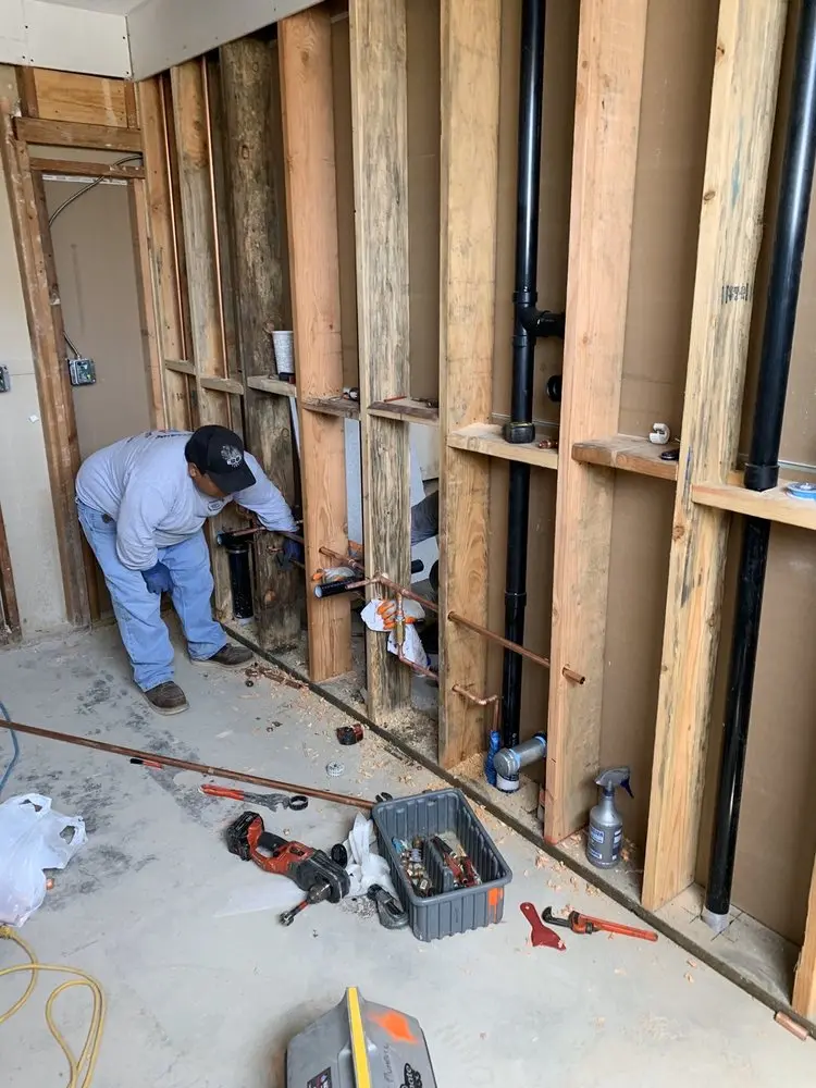 Commercial rough-in plumbing for Gas Line Repair in Kingsville